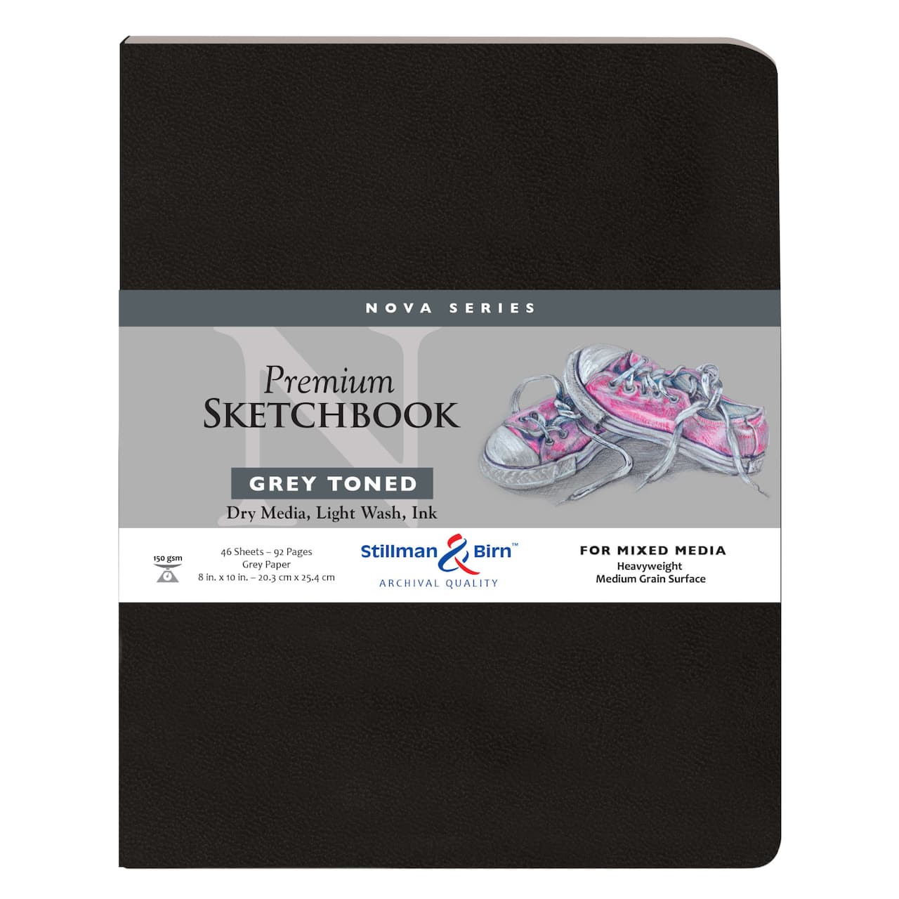 Stillman &#x26; Birn&#xAE; Nova Series Gray Toned Softcover Mixed Media Premium Sketchbook